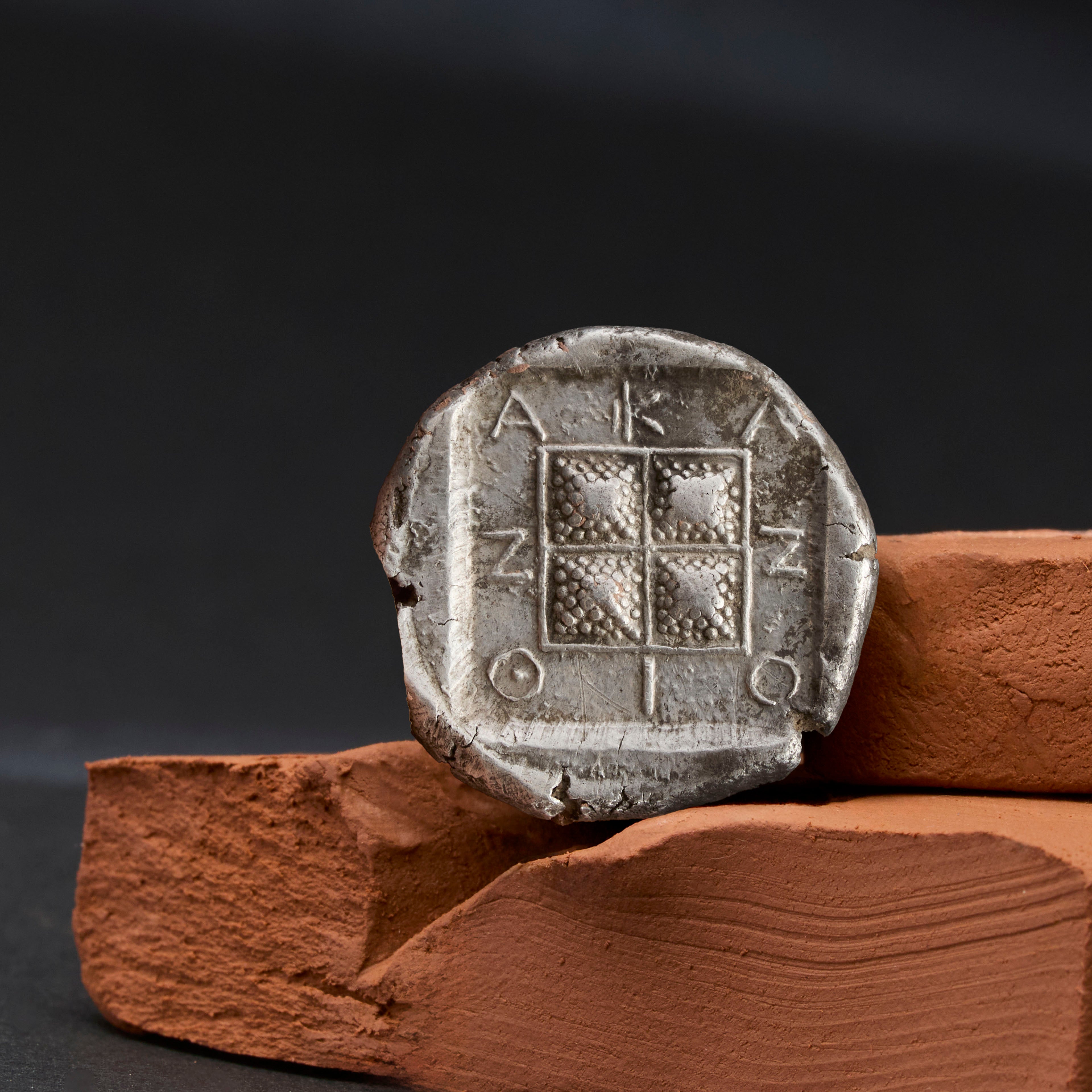 Macedonië, Tetradrachm, ca. 430-390 BC, Akanthos, Fauté, Zilver, ZF+