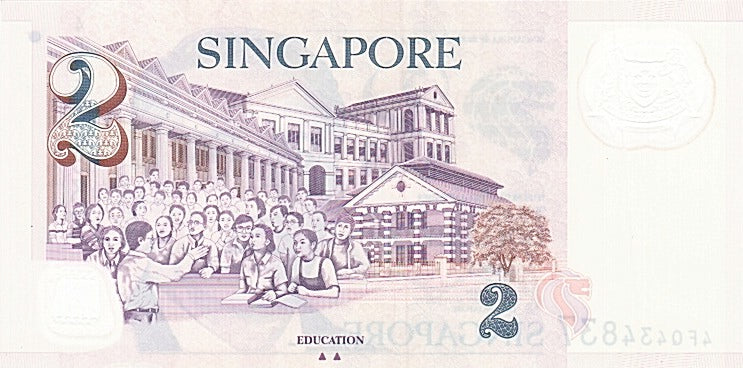 Banknote, Singapore, 2 Dollars, 1999, UNC(60-62)
