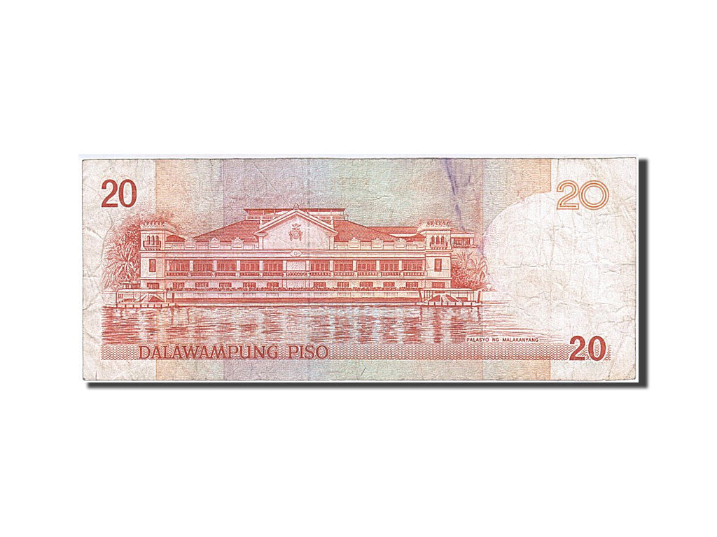 Banknote, Philippines, 20 Piso, 2008, VF(20-25)