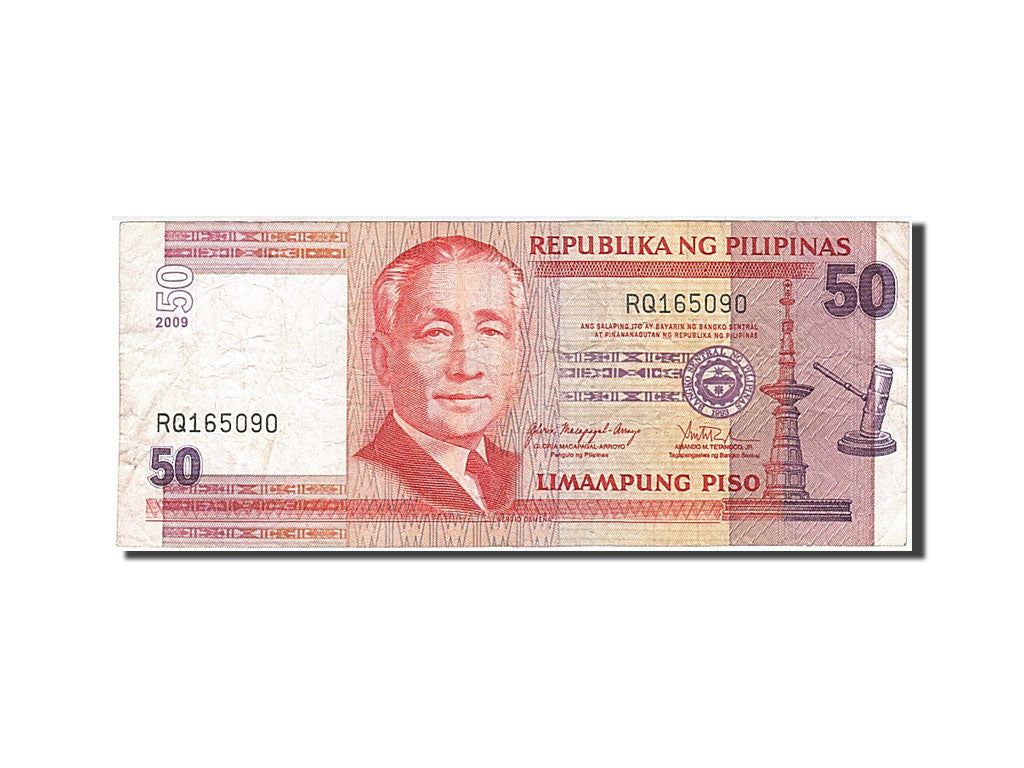 Banknote, Philippines, 50 Piso, 2009, VF(20-25)