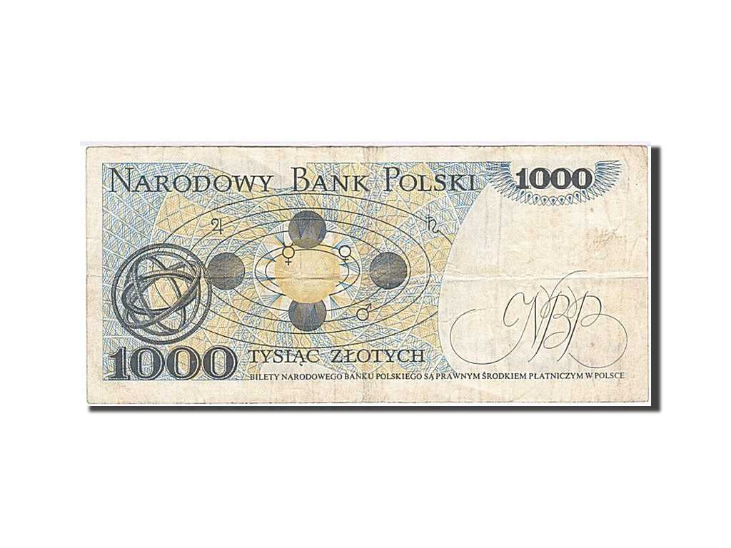 Biljet, Polen, 1000 Zlotych, 1982, 1982-06-01, TB