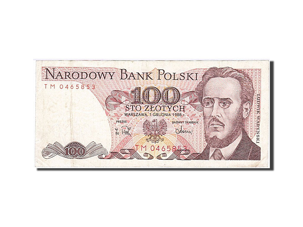 Banknote, Poland, 100 Zlotych, 1988, 1988-12-01, VF(30-35)