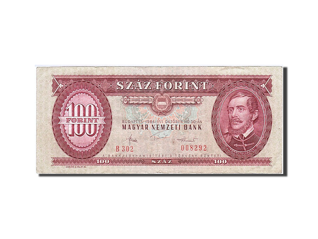 Banknote, Hungary, 100 Forint, 1984, 1984-10-30, EF(40-45)