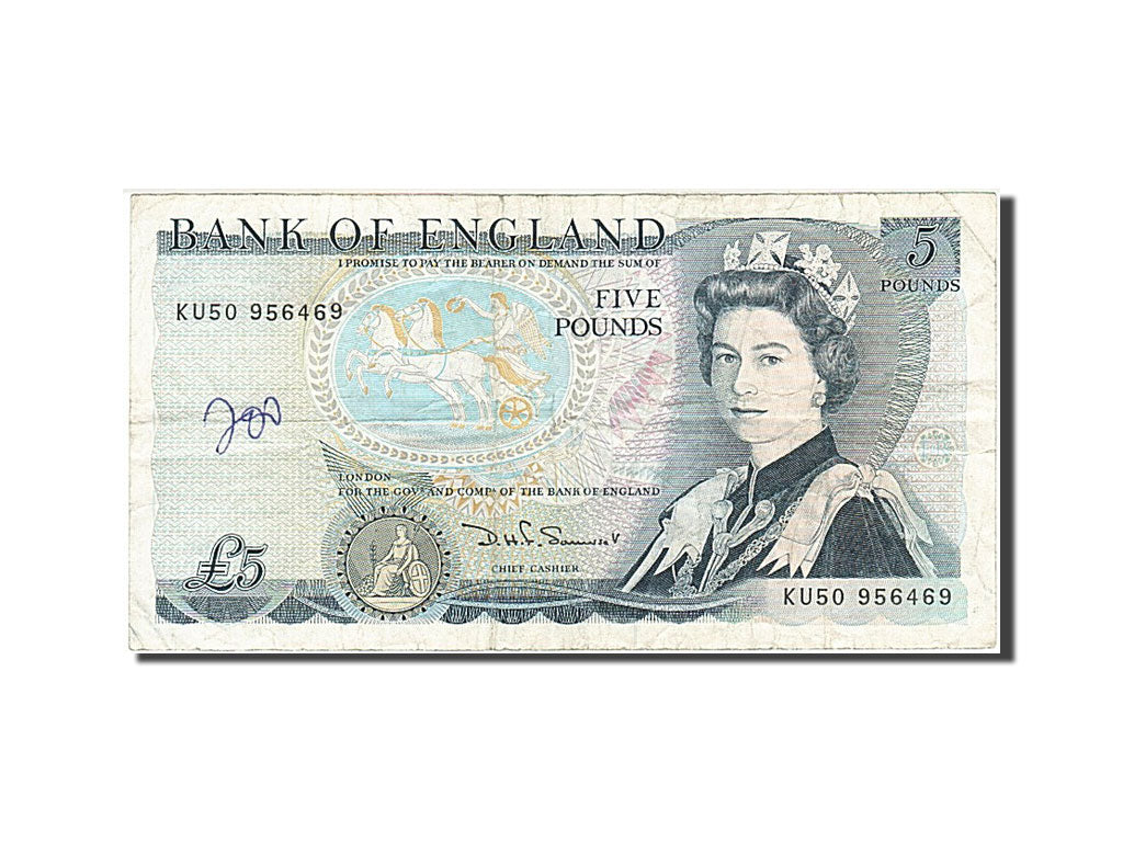 Geldschein, Großbritannien, 5 Pounds, 1987, S