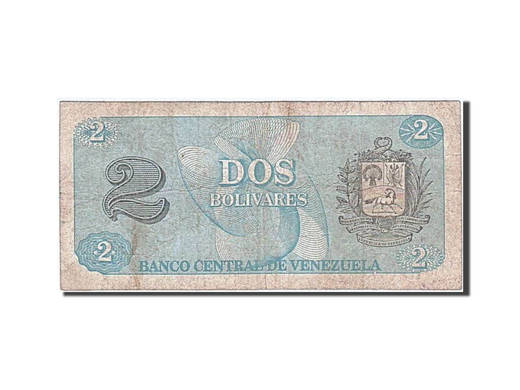 Billete, 2 Bolivares, 1989, Venezuela, RC