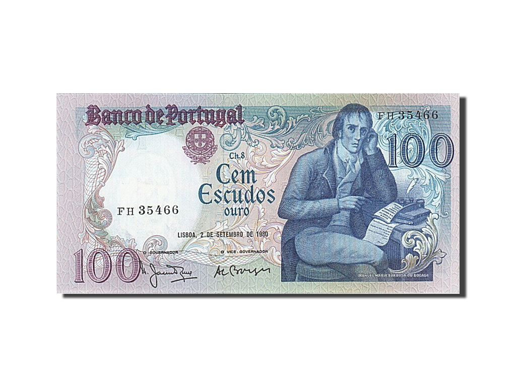 Banknote, Portugal, 100 Escudos, 1980, 1980-09-02, UNC(65-70)
