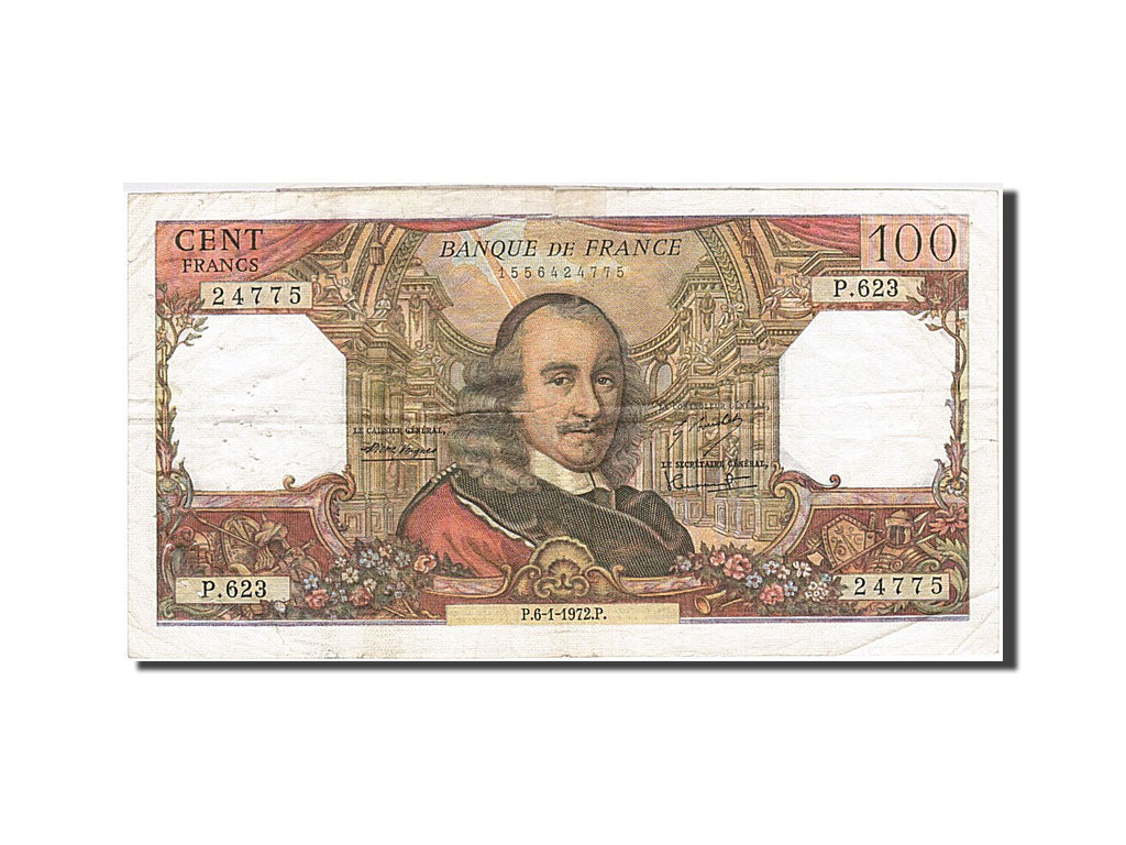 Banknote, France, 100 Francs, 100 F 1964-1979 ''Corneille'', 1972, 1972-01-06