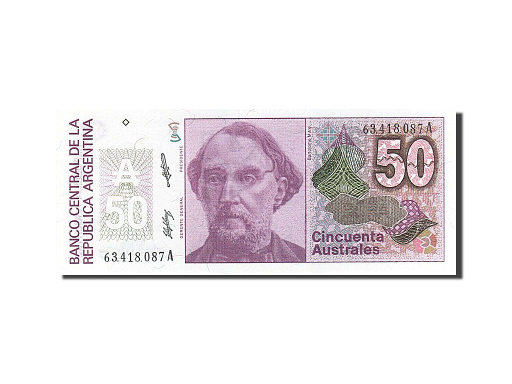 Banknote, Argentina, 50 Australes, 1986, UNC(65-70)