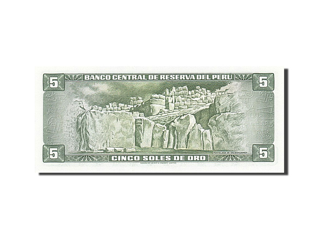 Banknote, Peru, 5 Soles De Oro, 1974, 1974-08-15, UNC(65-70)