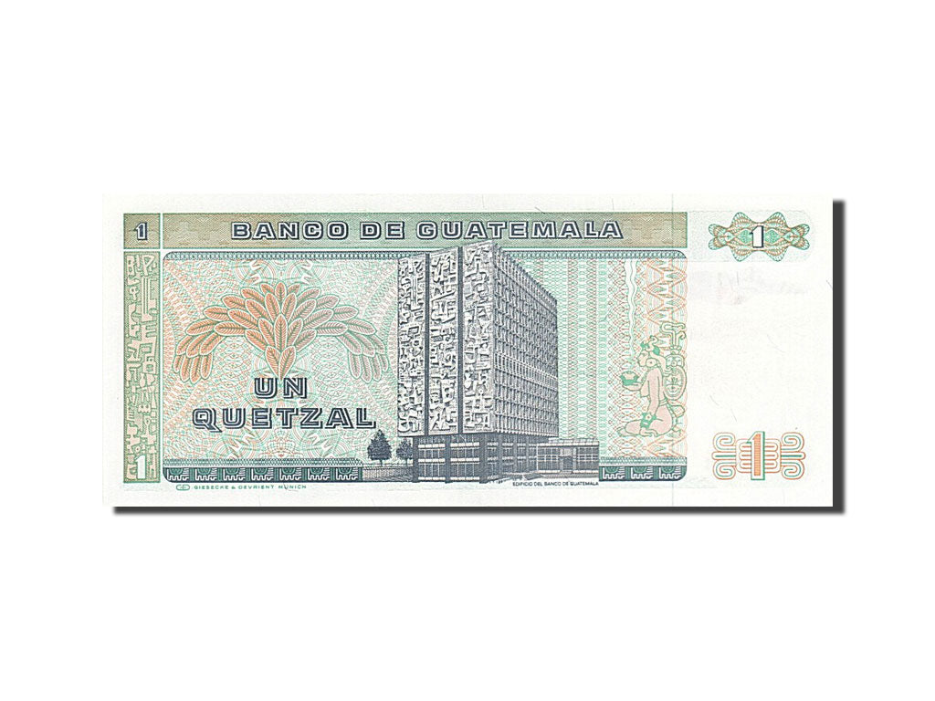 Geldschein, Guatemala, 1 Quetzal, 1986, 1986-01-03, UNZ-