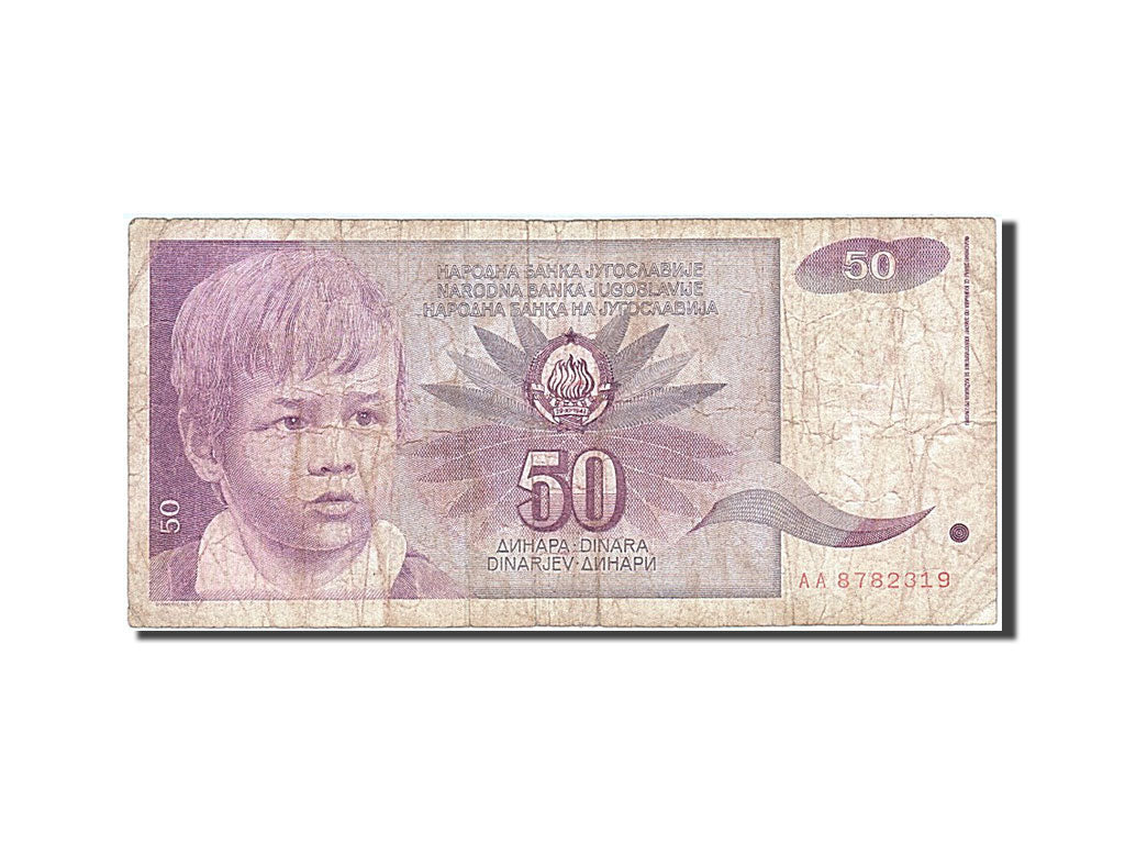 Banconote, Iugoslavia, 50 Dinara, 1990, 1990-06-01, MB