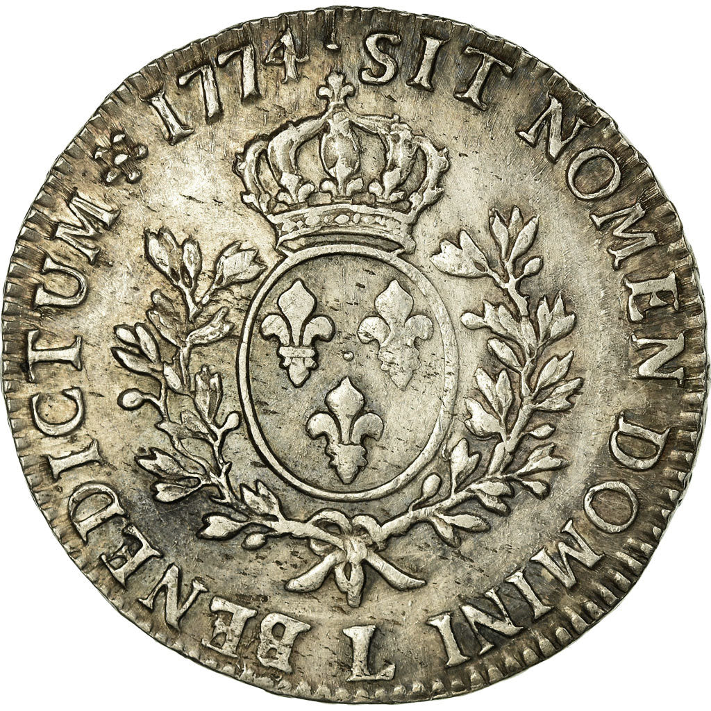 France, Louis XV, Ecu, Écu à la vieille tête, 1774, Bayonne, Silver
