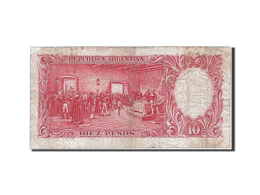 Banknote, Argentina, 10 Pesos, 1954, F(12-15)