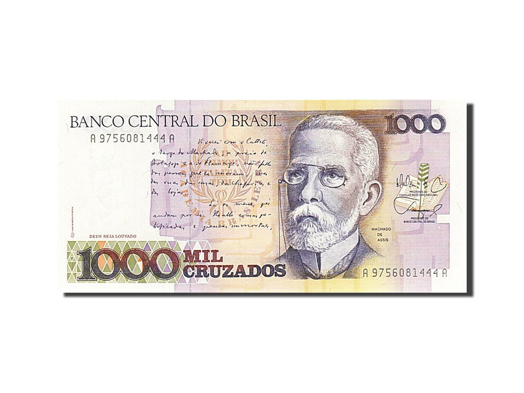 Banknot, Brazylia, 1000 Cruzados, 1988, UNC(65-70)