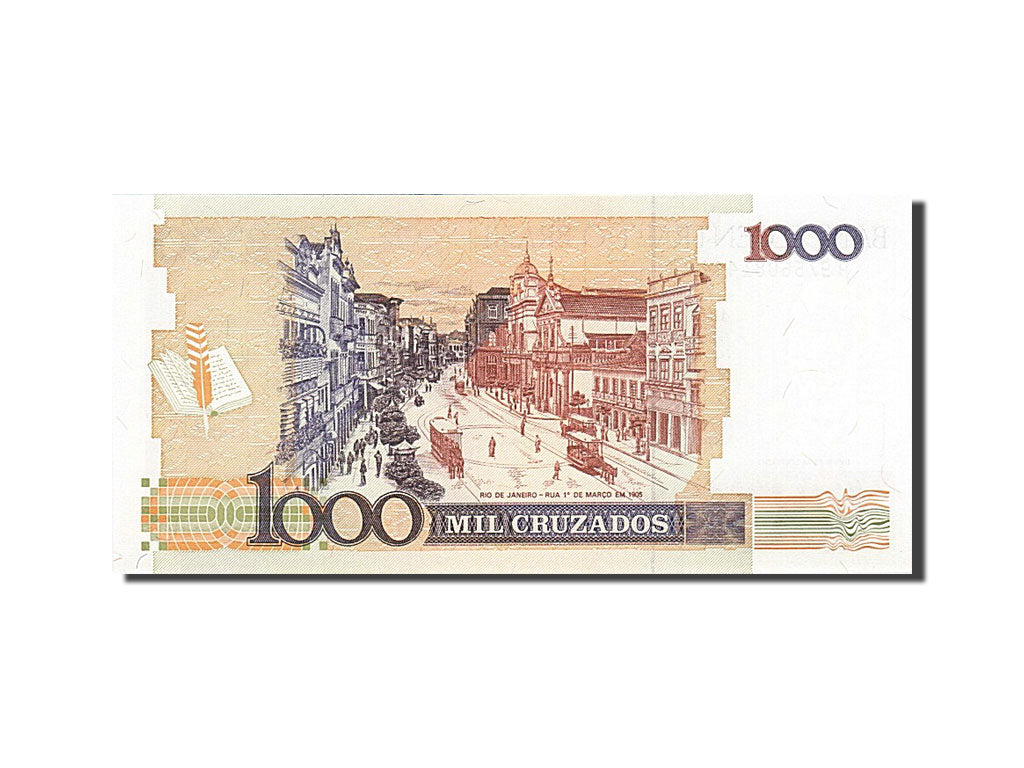 Banknot, Brazylia, 1000 Cruzados, 1988, UNC(65-70)