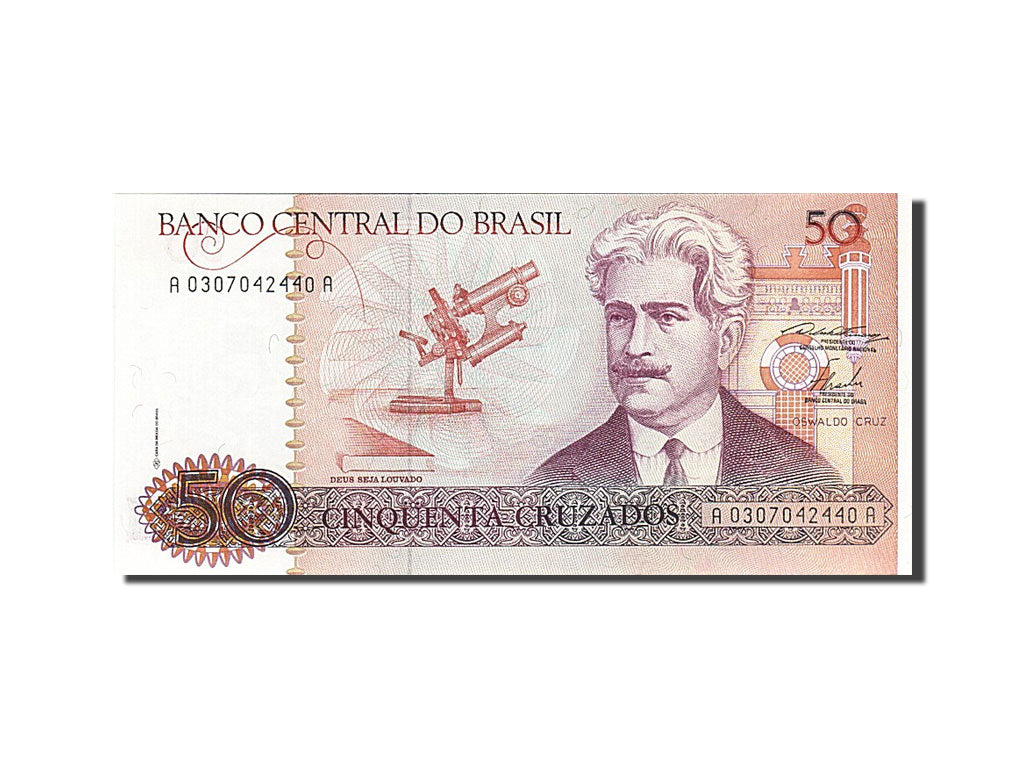 Banknot, Brazylia, 50 Cruzados, 1986, UNC(65-70)