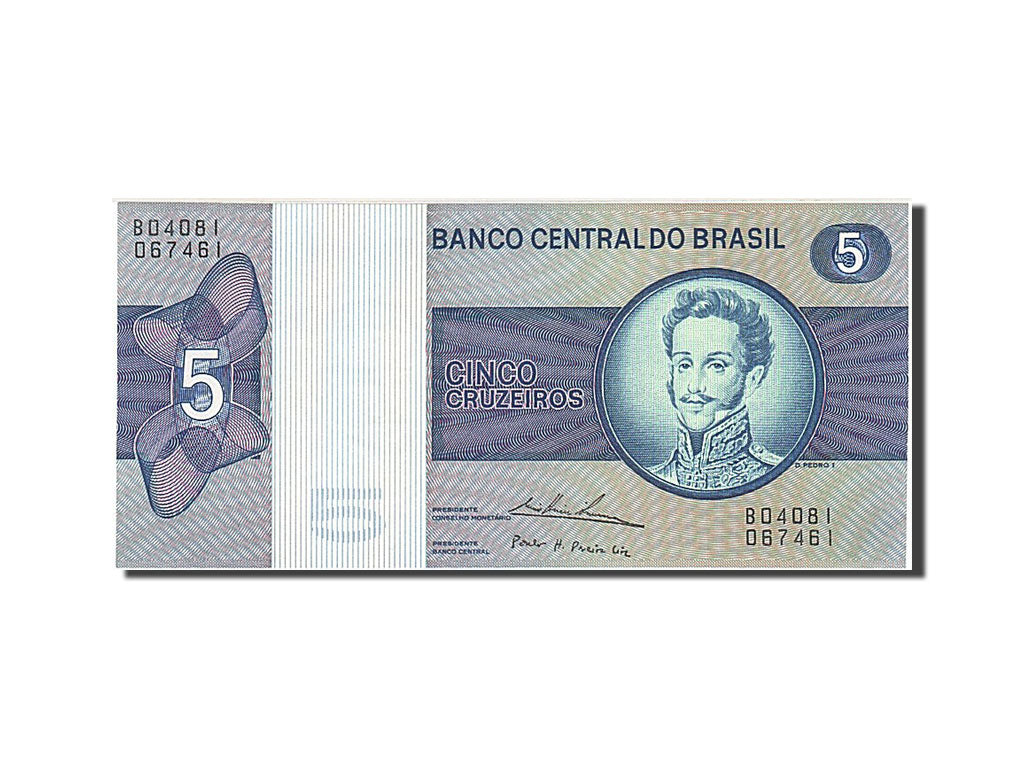 Banknote, Brazil, 5 Cruzeiros, UNC(63)