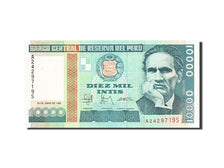 Banknote, Peru, 10,000 Intis, 1988, 1988-06-28, UNC(65-70)