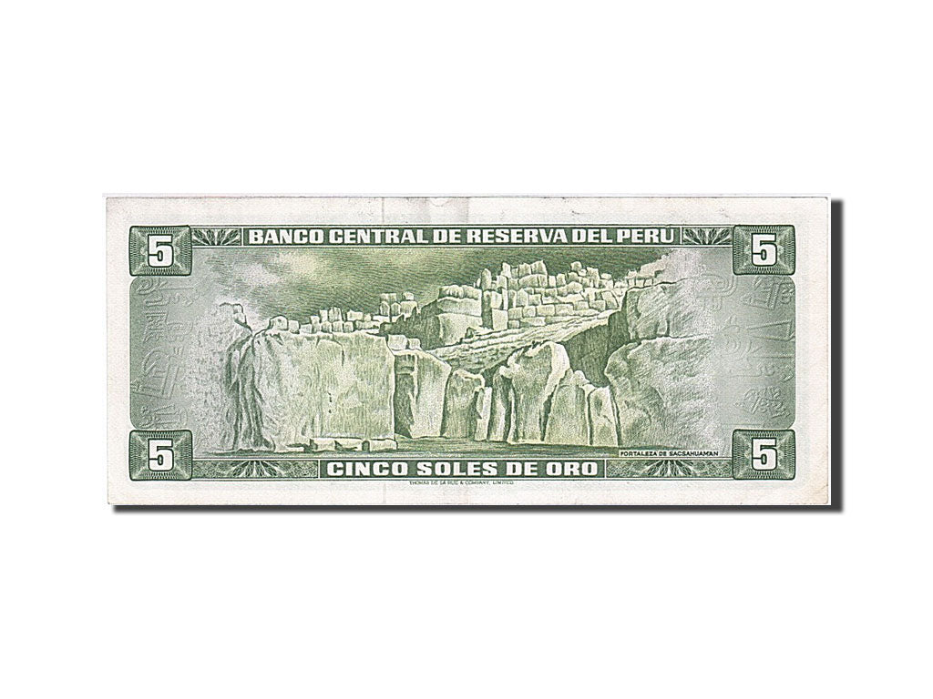 Geldschein, Peru, 5 Soles De Oro, 1972, 1972-05-04, VZ