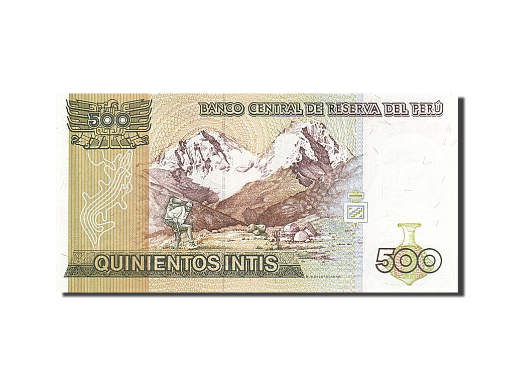 Banknot, Peru, 500 Intis, 1987, 1987-06-26, UNC(63)