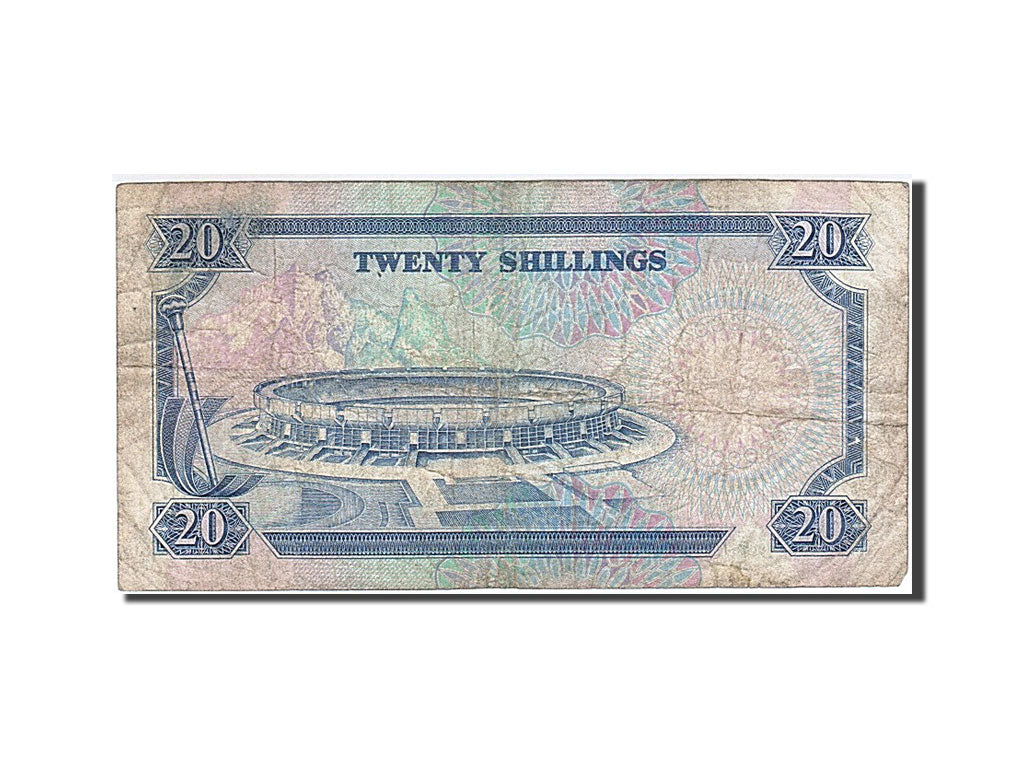 Billet, Kenya, 20 Shillings, 1992, 1992-01-02, B+