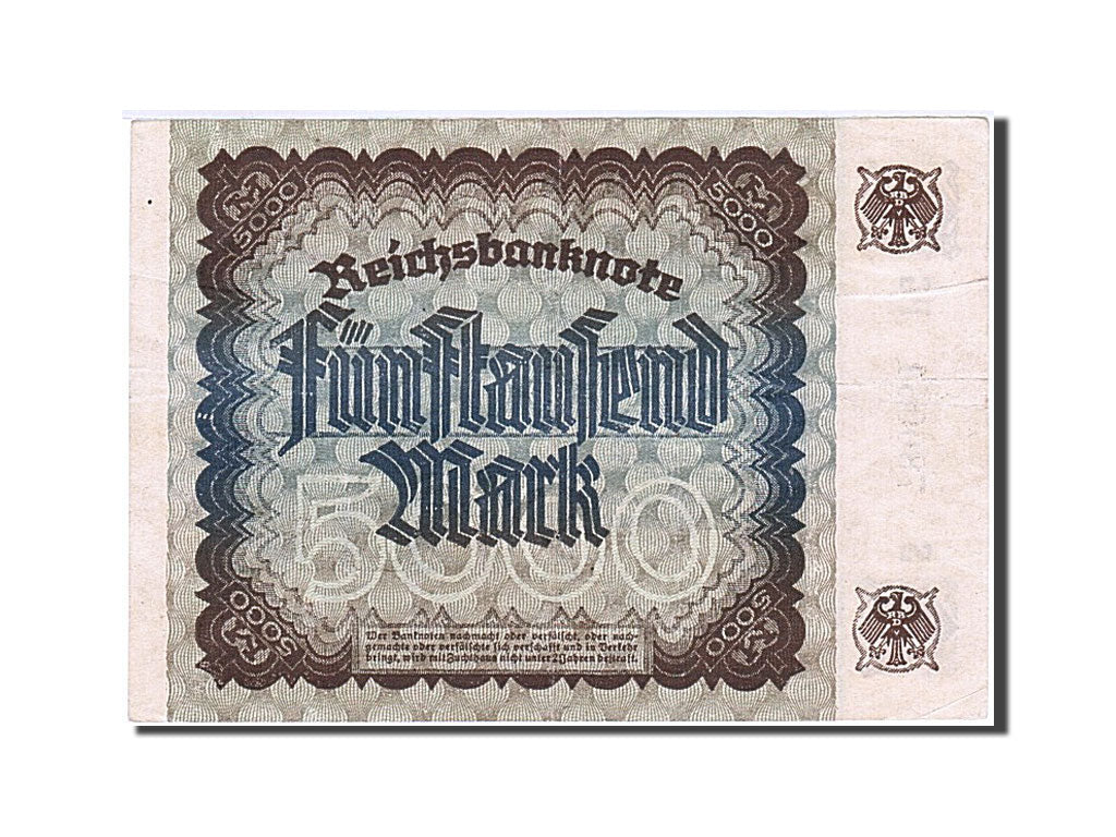 Banknote, Germany, 5000 Mark, 1922, 1922-12-02, AU(50-53)
