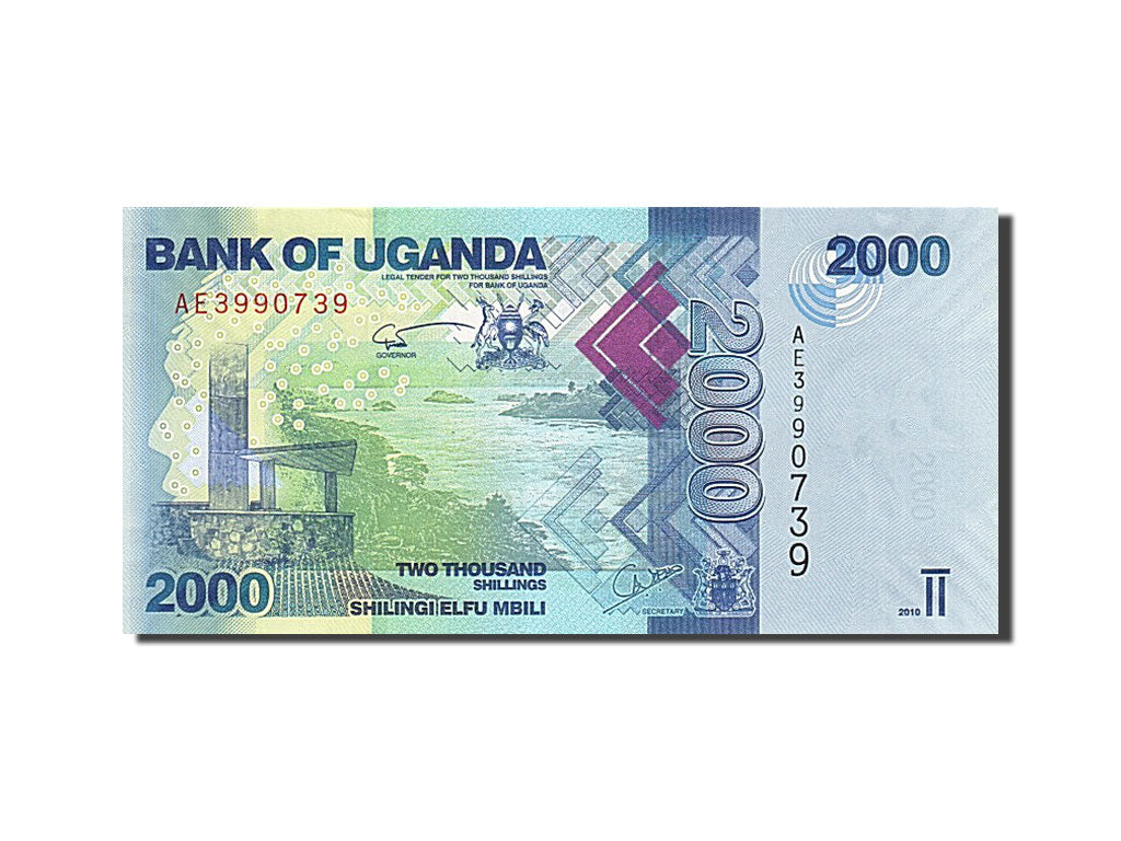 Geldschein, Uganda, 2000 Shillings, 2010, UNZ