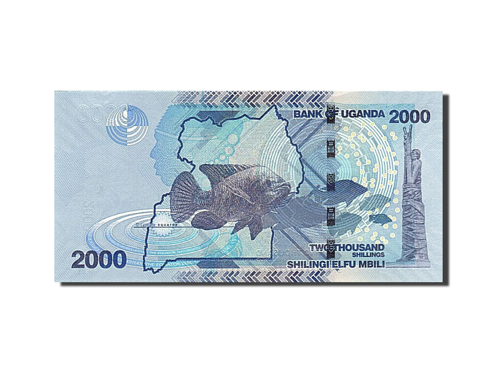 Geldschein, Uganda, 2000 Shillings, 2010, UNZ