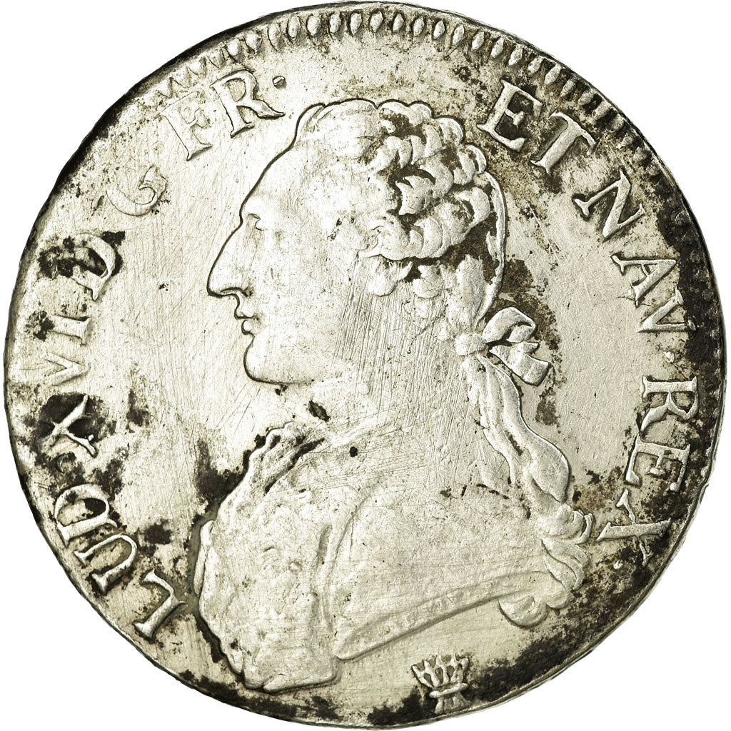 France, Louis XVI, Ecu, Écu aux branches d'olivier, 1788, Limoges, Silver