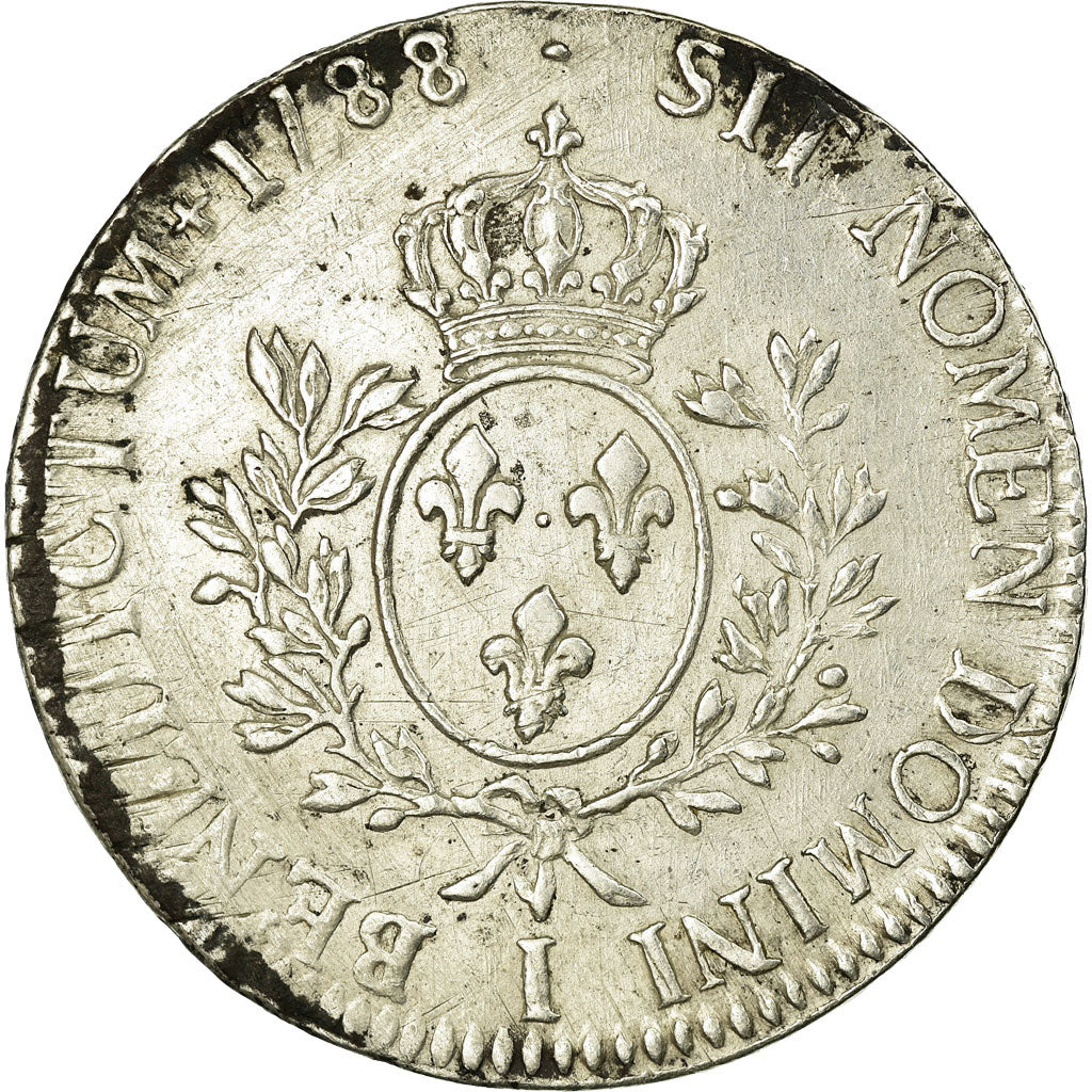 France, Louis XVI, Ecu, Écu aux branches d'olivier, 1788, Limoges, Silver