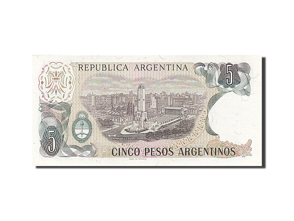 Banconote, Argentina, 5 Pesos Argentinos, 1983, SPL+