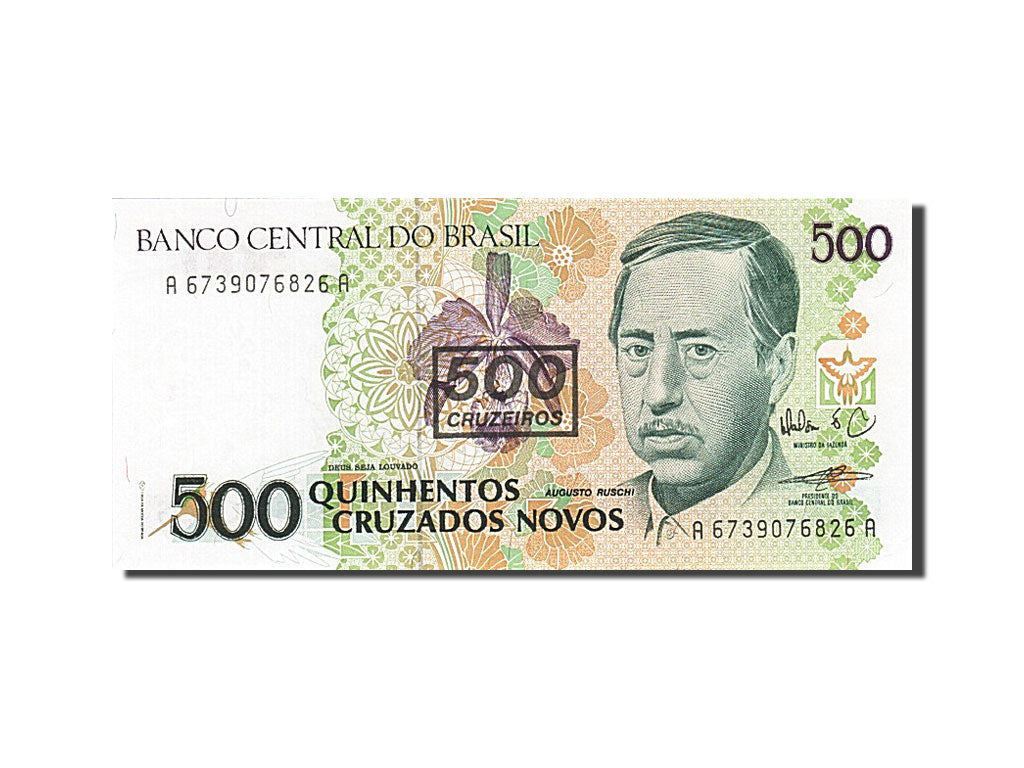 Geldschein, Brasilien, 500 Cruzados Novos, 1990, UNZ