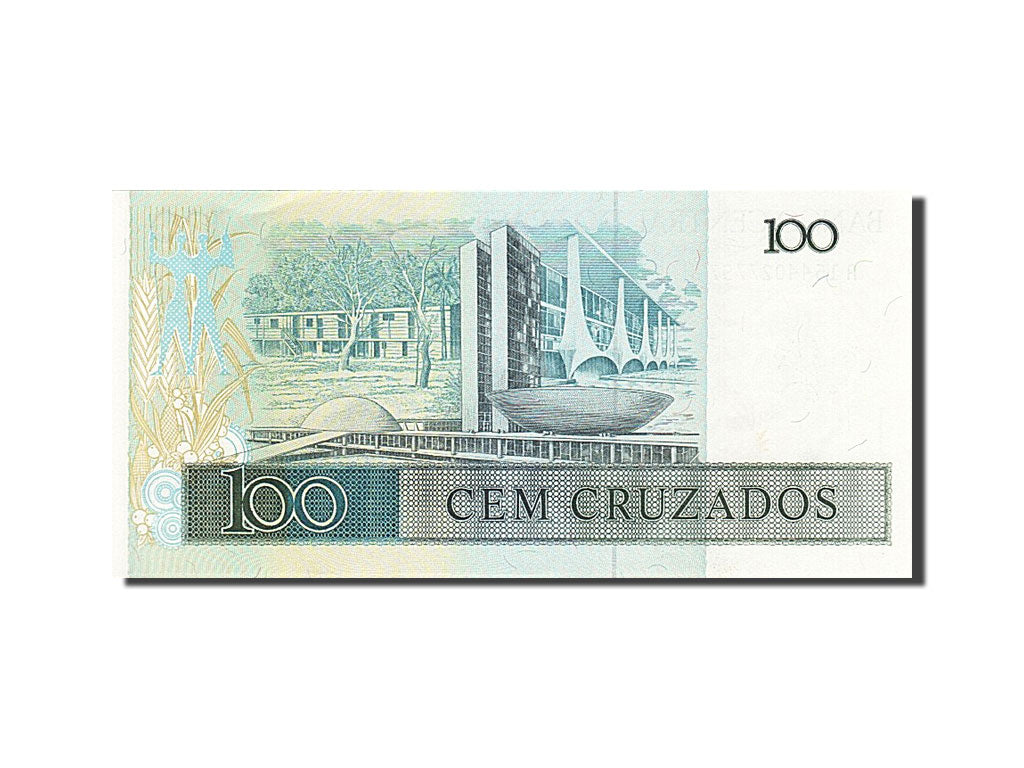 Geldschein, Brasilien, 100 Cruzados, 1987, UNZ-