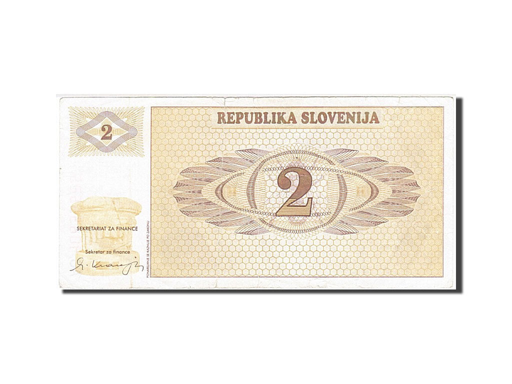 Biljet, Slovenië, 2 (Tolarjev), 1990, B