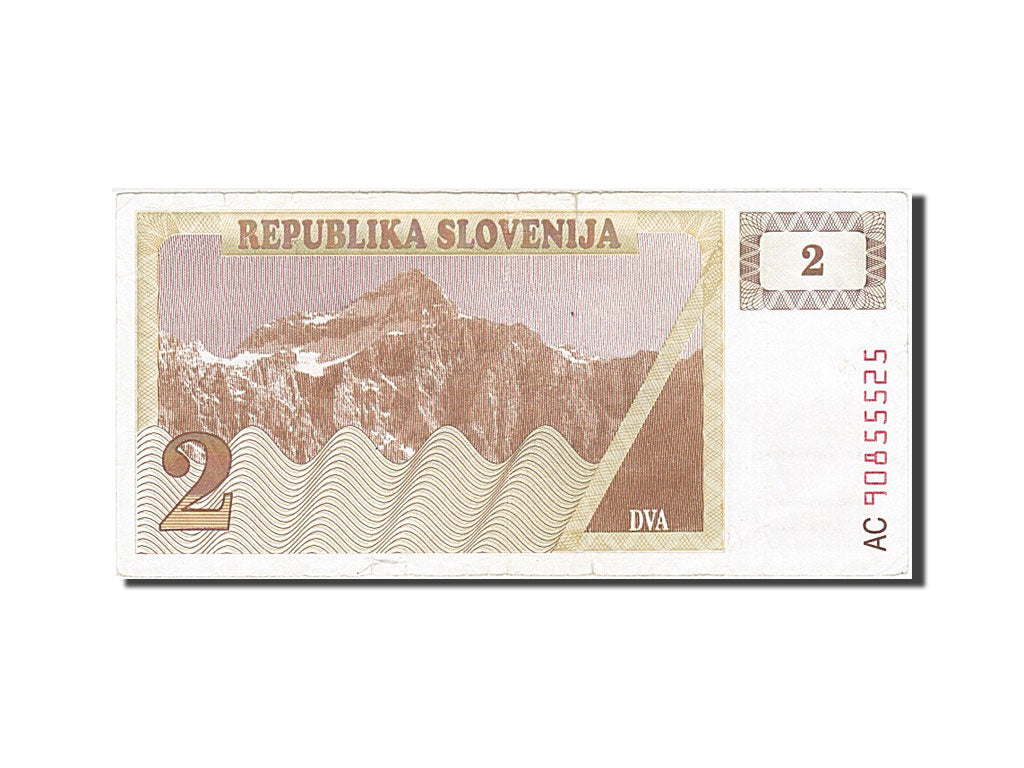 Biljet, Slovenië, 2 (Tolarjev), 1990, B