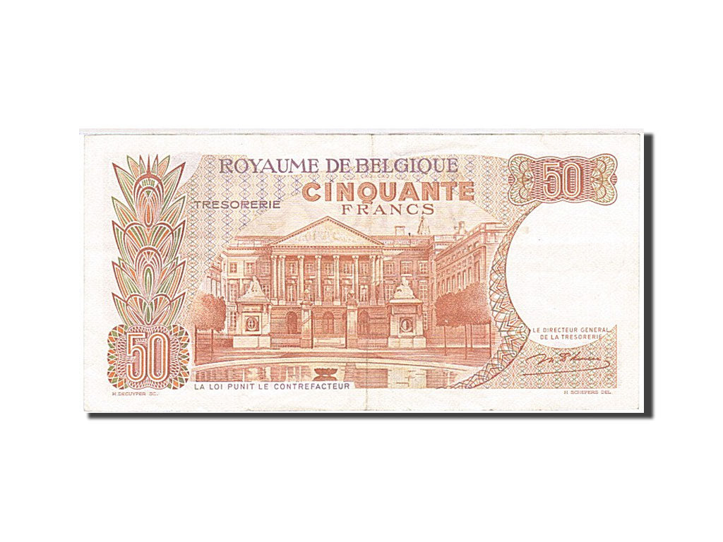 Biljet, België, 50 Francs, 1966, 1966-05-16, TTB