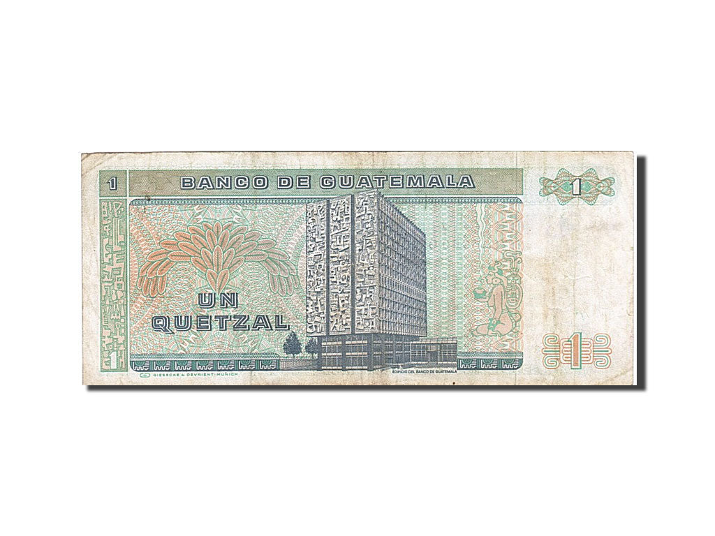Billet, Guatemala, 1 Quetzal, 1987, 1987-01-07, TTB+