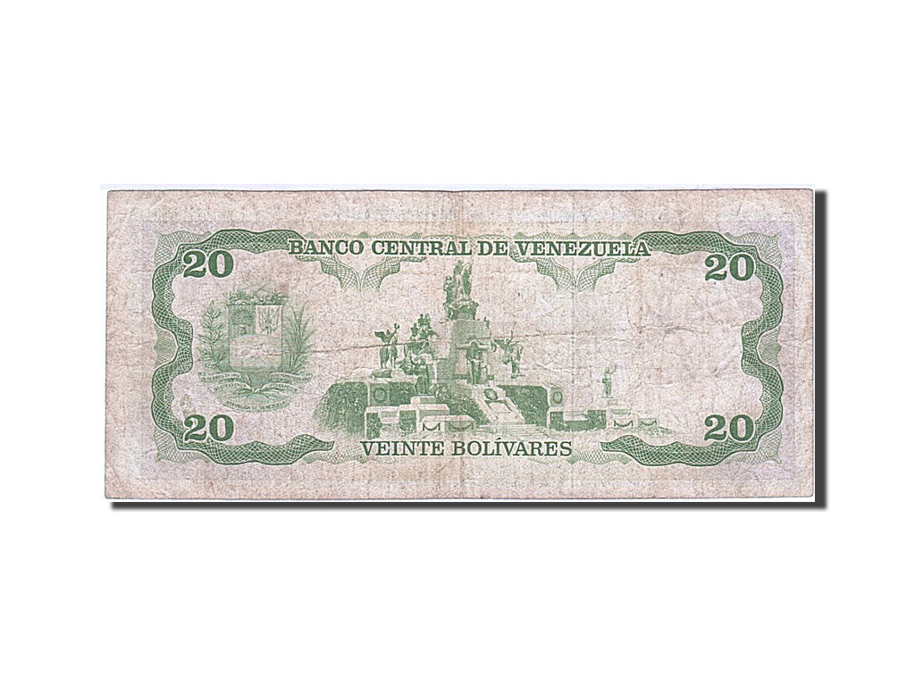 Banknote, Venezuela, 20 Bolivares, 1990, 1990-05-31, VF(30-35)