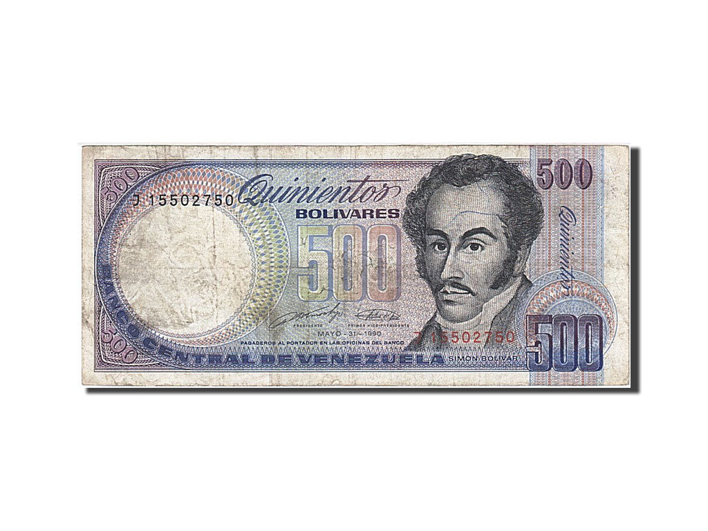 Billet, Venezuela, 500 Bolivares, 1990, 1990-05-31, TB