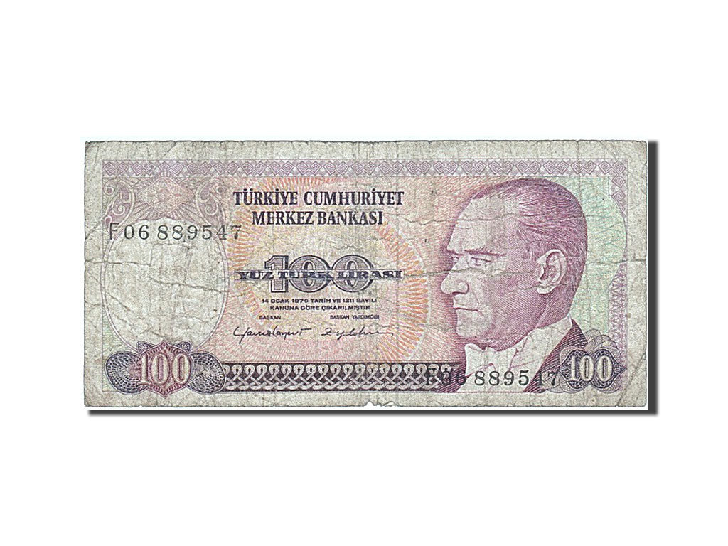 Banconote, Turchia, 100 Lira, 1984, B