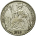 French Indochina, 20 Cents, 1929, Paris, Silver, VF(30-35), Lecompte:229
