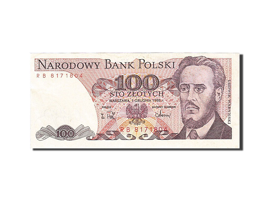 Banknote, Poland, 100 Zlotych, 1988, 1988-12-01, UNC(60-62)