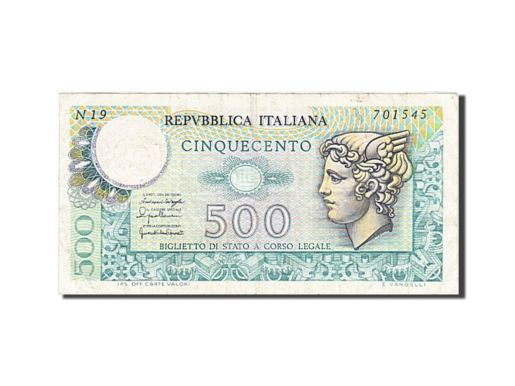 Banknote, Italy, 500 Lire, 1974, EF(40-45)