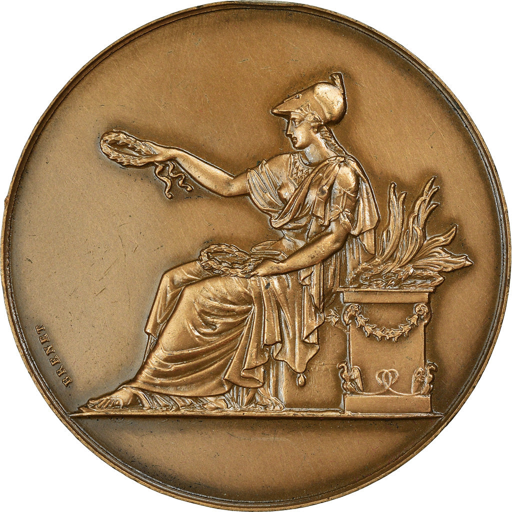França, Medal, Offert par M. Durieux, Sénateur, Brenet, AU(50-53), Bronze