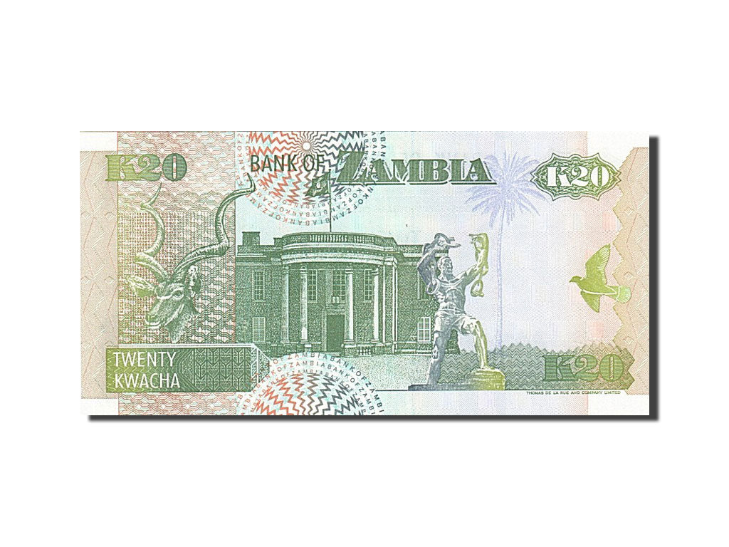 Banconote, Zambia, 20 Kwacha, 1992, SPL+