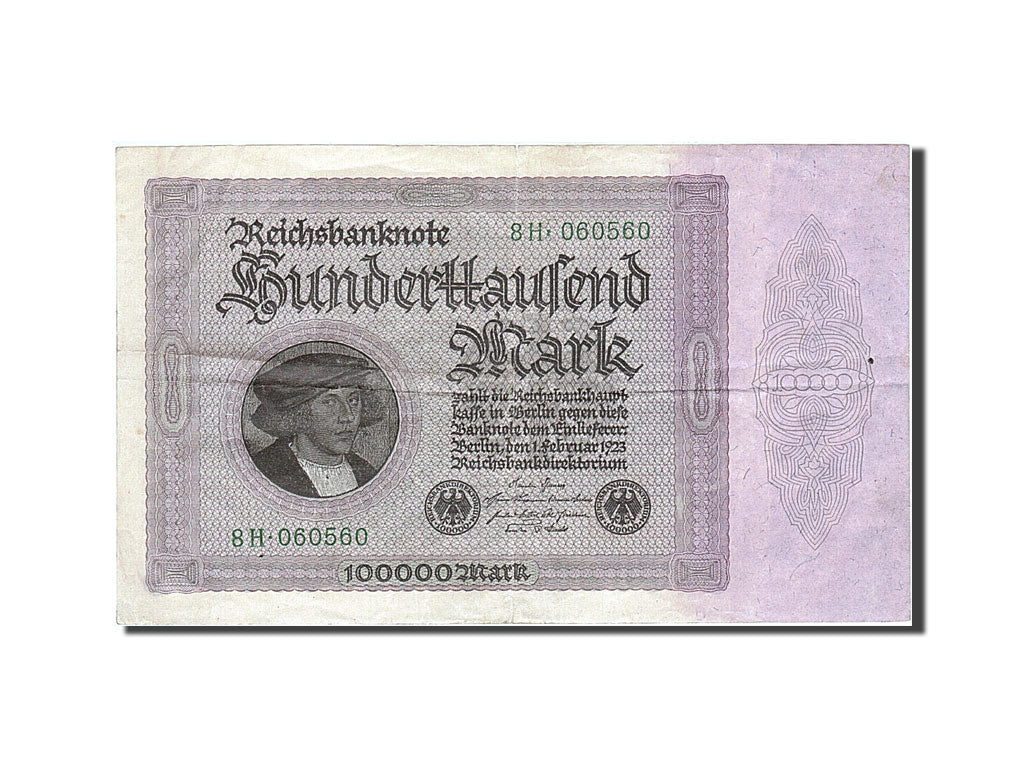 Biljet, Duitsland, 100,000 Mark, 1923, 1923-02-01, TTB+
