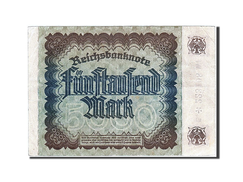 Biljet, Duitsland, 5000 Mark, 1922, 1922-12-02, SUP