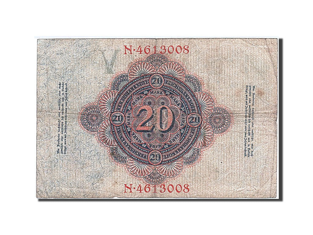 Geldschein, Deutschland, 20 Mark, 1914, 1914-02-19, SGE