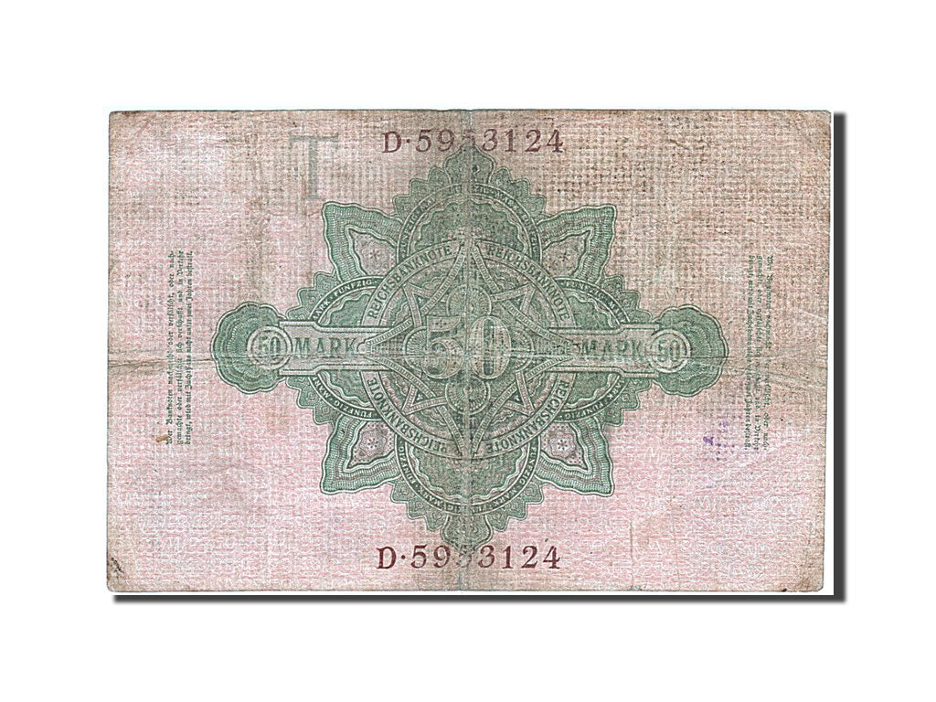 Banknote, Germany, 50 Mark, 1910, 1910-04-21, VF(20-25)