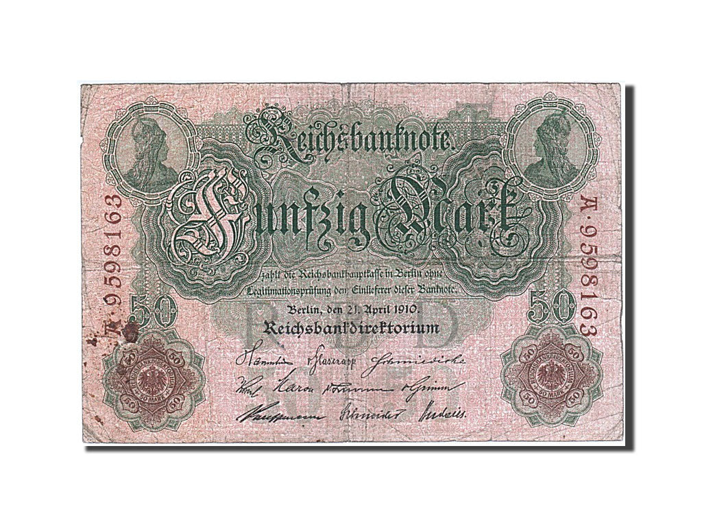 Biljet, Duitsland, 50 Mark, 1910, 1910-04-21, B